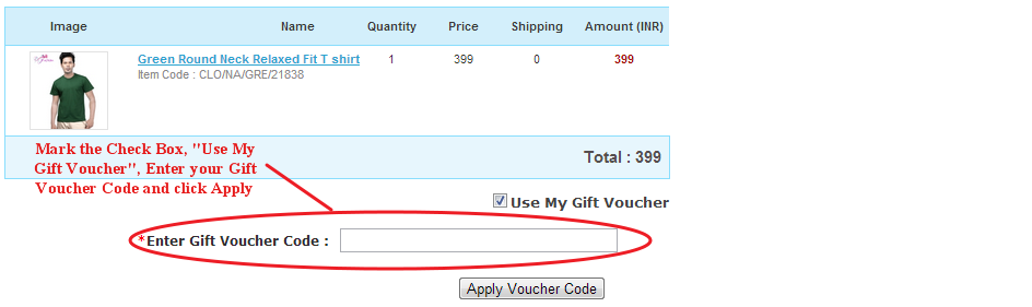 Kaunsa Gift Voucher Field