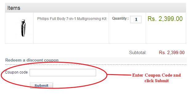 ManiacStore Coupon Code Field