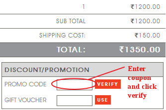 The Closet Label Promo Code Field