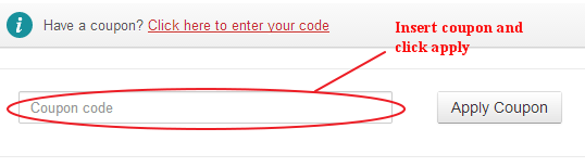 White Kalia Coupon Code Field