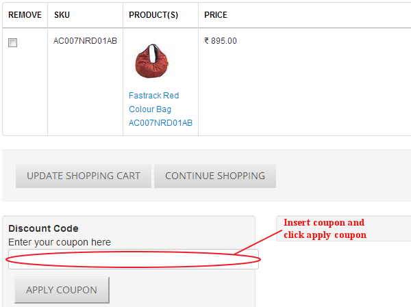 Shopperzville Coupon Field
