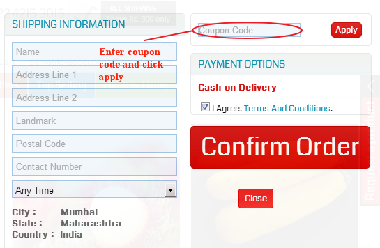 Eemli Coupon Code Field