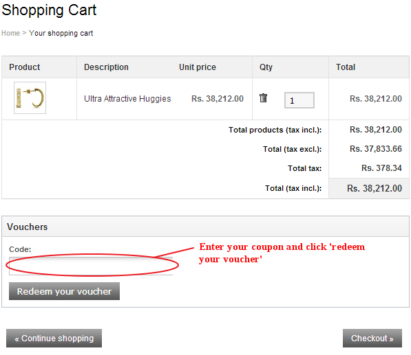 Addimon Voucher Field
