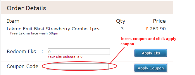 Ekstop Coupon Code Field